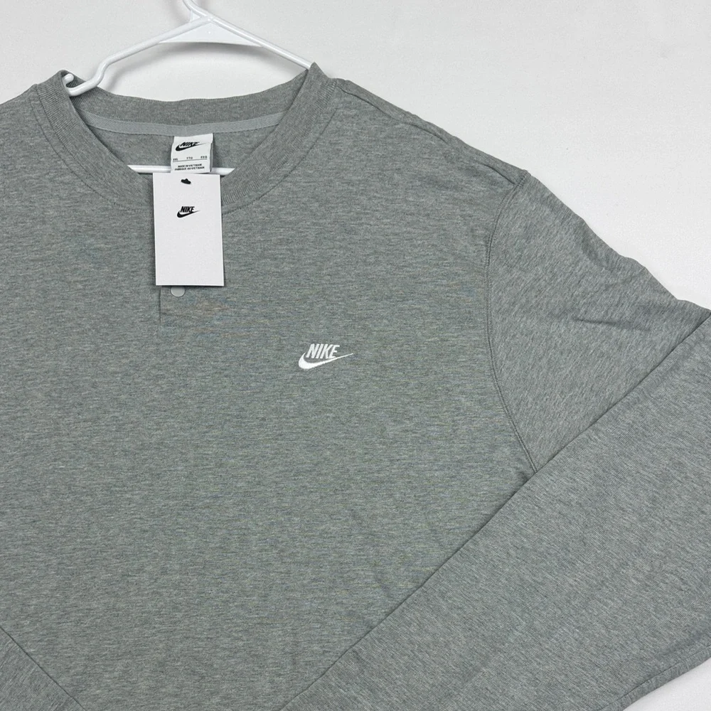 Nike Men's Heather Gray Long Sleeve Tee XXL. NWT